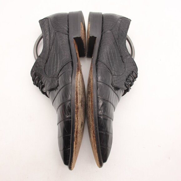 Mezlan Platinum Luciano Alligator Shoes Men's 10 M Crocodile Black Leather Spain - Picture 8 of 12